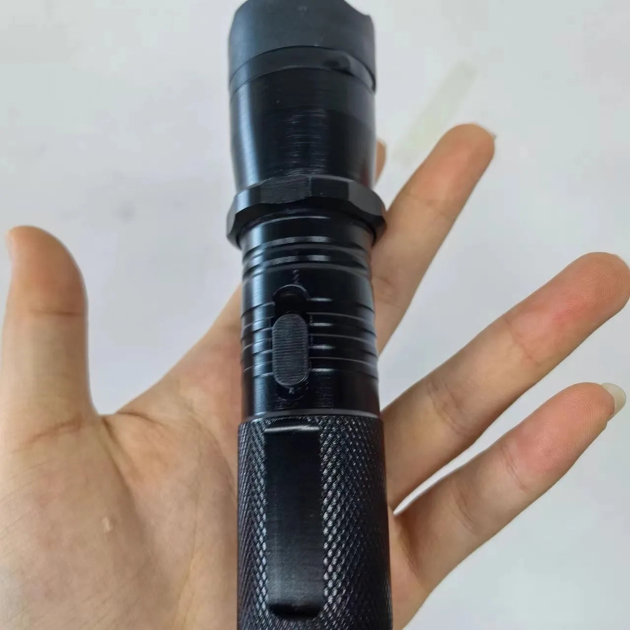 Rechargeable 1101 LED Flashlight  Ultra  Powerful Portable Lamp for Camping Hiking & Self - Defense