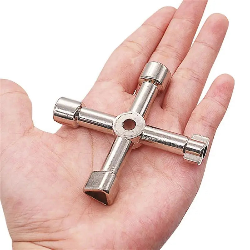 Multifunction 4 Ways Universal Triangle Wrench Key Plumber Keys Triangle For Gas Electric Meter Cabinets Bleed Radiators Tools