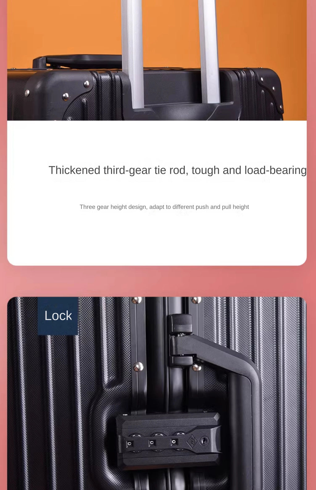 Extra Large 60/100 inch Unisex Luggage Thickened Travel Suitcase with Large Capacity TSA Lock Trolley Case Zipper Aluminum Frame