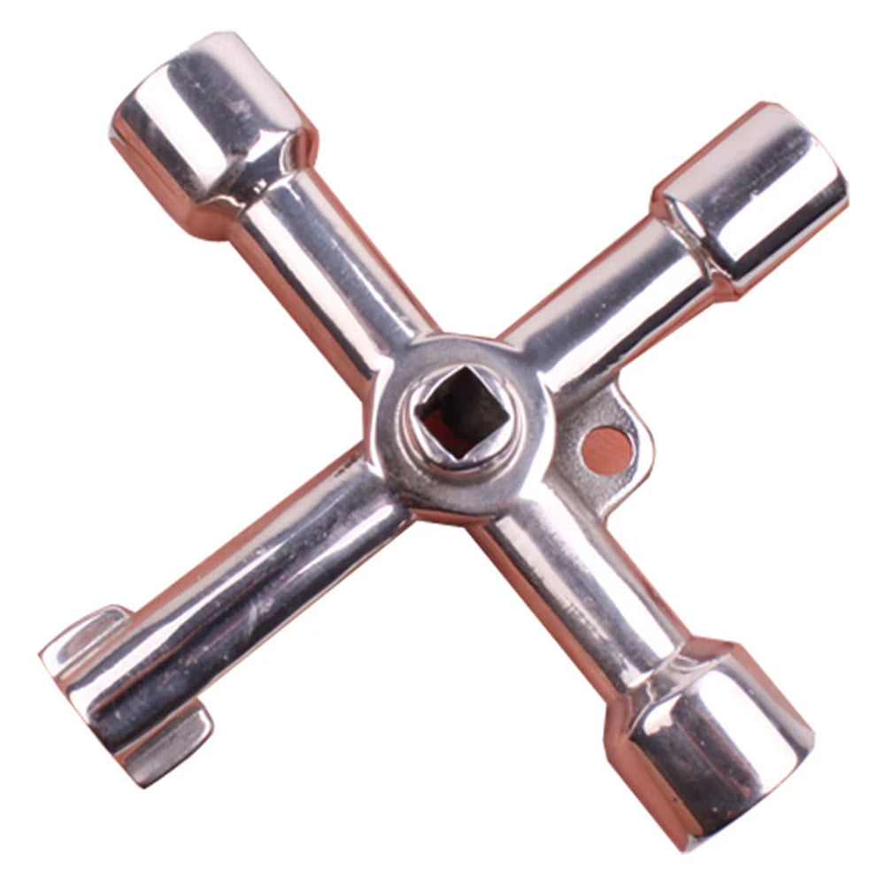 Multifunction 4 Ways Universal Triangle Wrench Key Plumber Keys Triangle For Gas Electric Meter Cabinets Bleed Radiators Tools