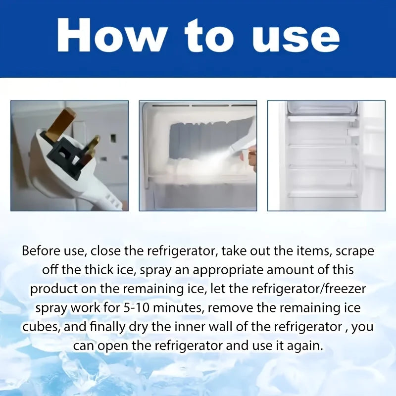 Powerful refrigerator defroster | Quickly removes frost and prevents freezing, suitable for household refrigeration systems