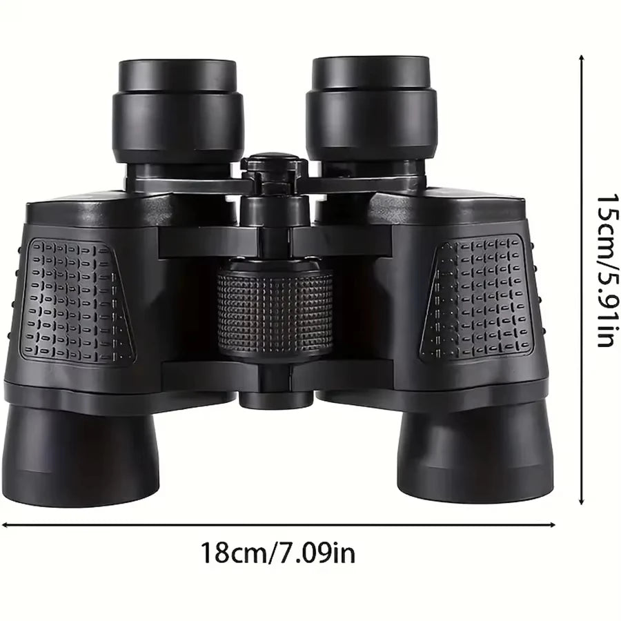 HD Portable Binoculars Professional 80X80 High Magnification Binoculars for Hunting Outdoor Camping Hiking Trips Lightweight