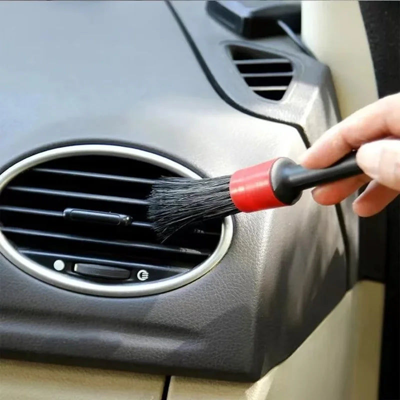 5Pcs Car Cleaning Brush Kit Soft Bristle Detail Brushes For Motorcycle Car Detailing Brush Set Wheel Rims Cleaning Brush Tools
