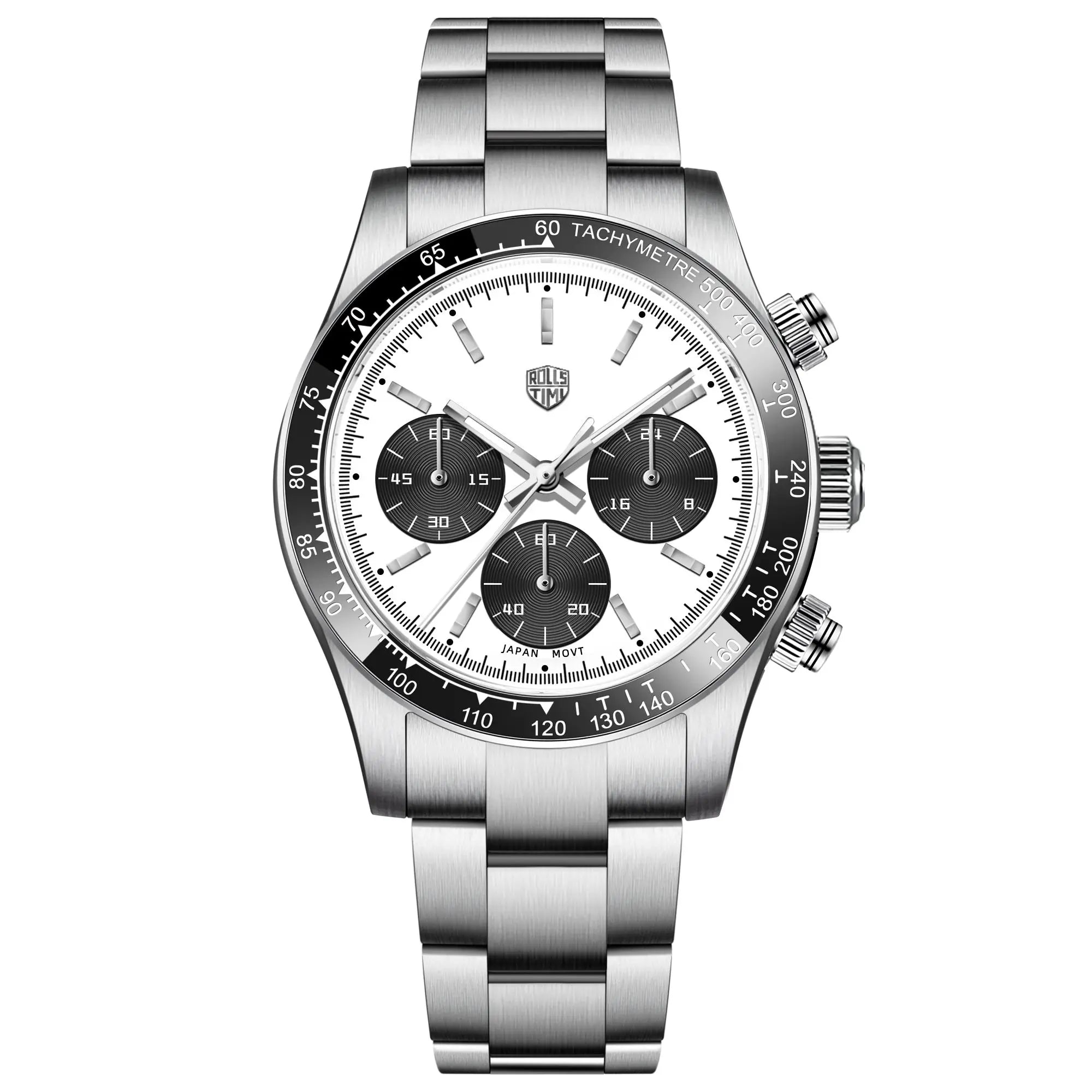 2026 New RollsTimi Mens Watches Luxury Quartz Chronograph Wrist Watch For Man Sapphire Mirror Waterproof Men Gift Clock Luminous