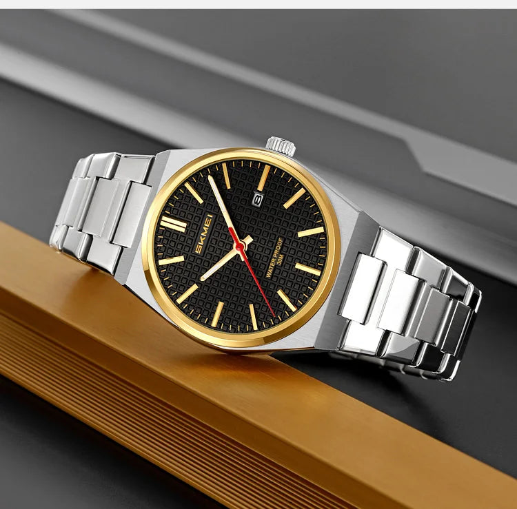 SKMEI 9396 New Casual Simple Quartz Watch Men's Watch Luxury Business Waterproof Calendar Night Light Watch relógios masculino