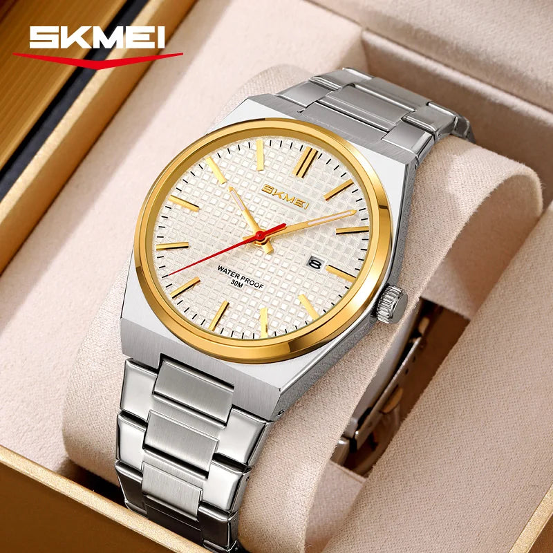 SKMEI 9396 New Casual Simple Quartz Watch Men's Watch Luxury Business Waterproof Calendar Night Light Watch relógios masculino