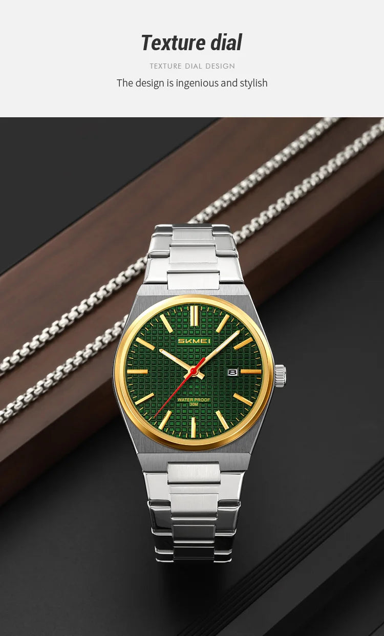SKMEI 9396 New Casual Simple Quartz Watch Men's Watch Luxury Business Waterproof Calendar Night Light Watch relógios masculino