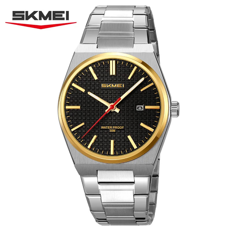 SKMEI 9396 New Casual Simple Quartz Watch Men's Watch Luxury Business Waterproof Calendar Night Light Watch relógios masculino