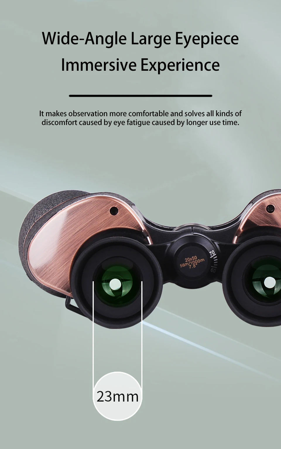 HD Binoculars 20x50 for Adults Waterproof Professional Binoculars Large View Telescope With Clear Low Light Vision Outdoor Sport