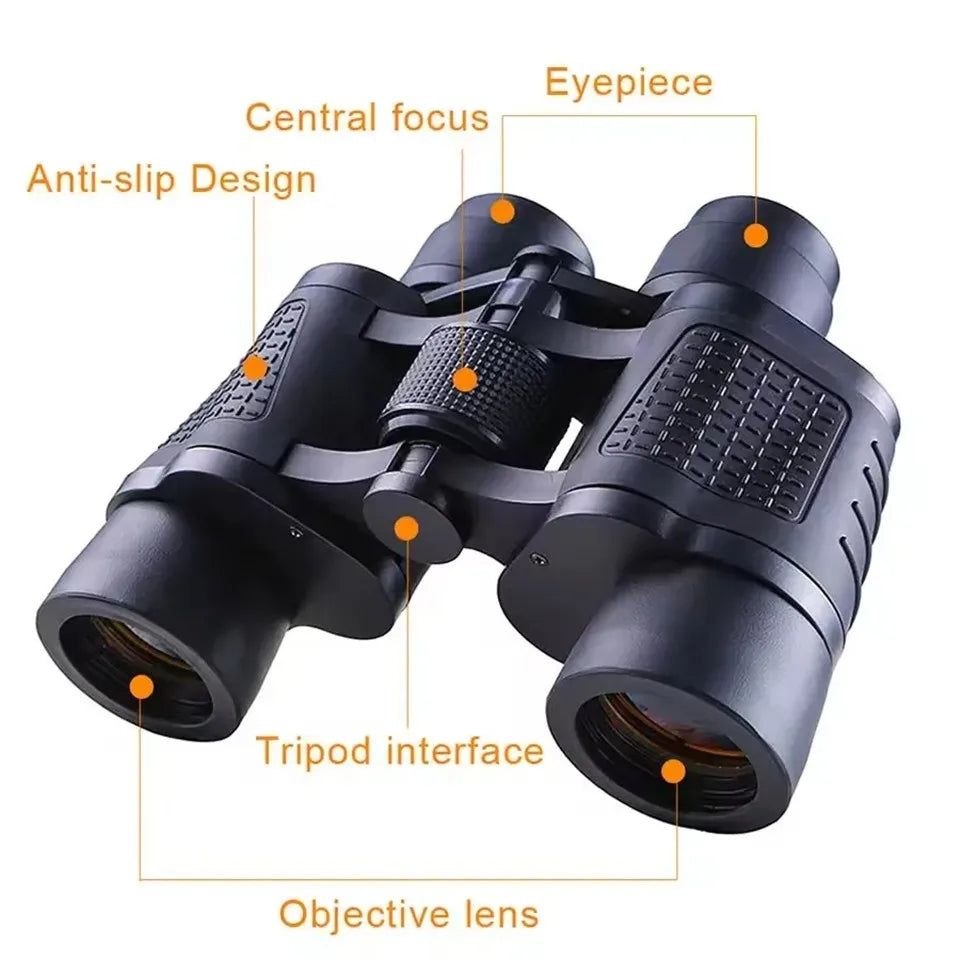 Professional Binoculars HD Portable Eyepieces 90X90 Long Distance Binoculars for Hunting Outdoor Camping Trips BAK4 Optics