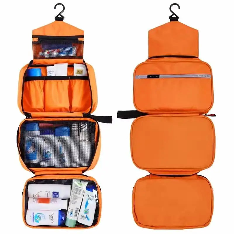 Hanging Men's Toiletry Bag Large Waterproof Cosmetic Bags Travel Organizer Lady Toiletries Makeup Toilet Foldable Bathroom Kit