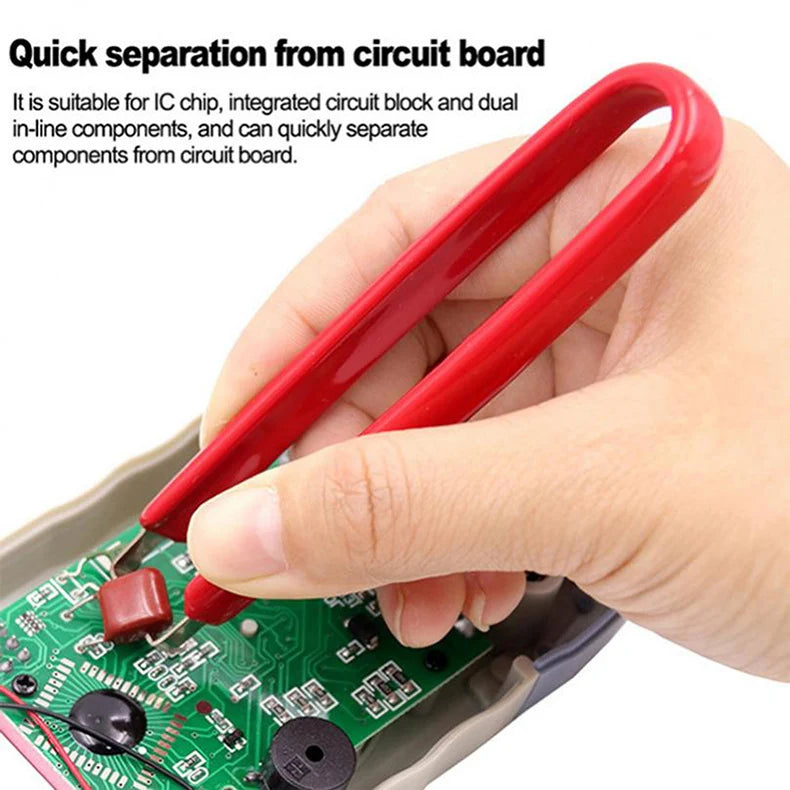 Simple U Type Tweezers Integrated Block Puller IC Chip Extractor Electronic Component Extractor Precision Maintenance Tool