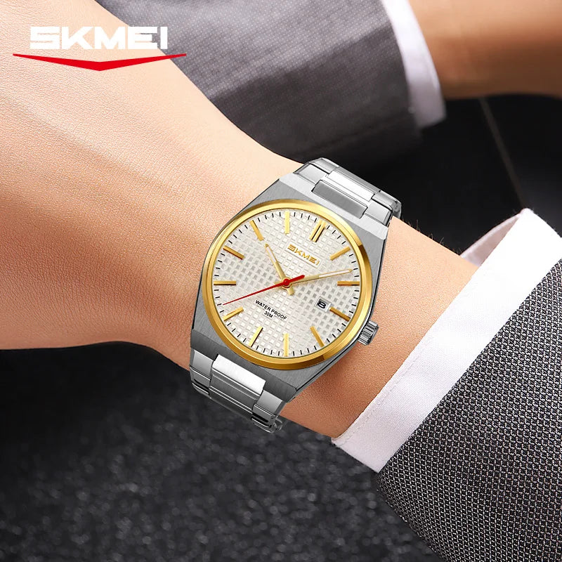 SKMEI 9396 New Casual Simple Quartz Watch Men's Watch Luxury Business Waterproof Calendar Night Light Watch relógios masculino