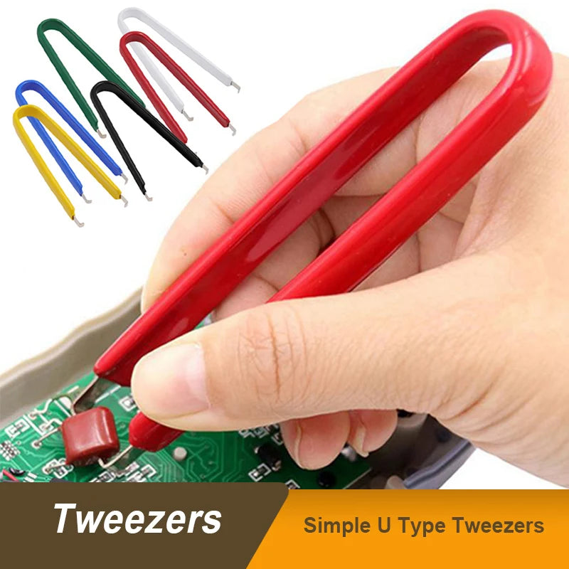 Simple U Type Tweezers Integrated Block Puller IC Chip Extractor Electronic Component Extractor Precision Maintenance Tool