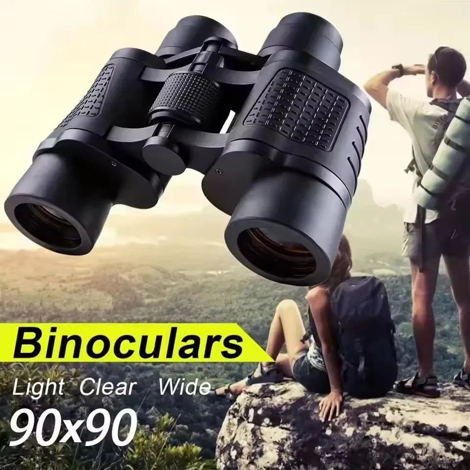 Professional Binoculars HD Portable Eyepieces 90X90 Long Distance Binoculars for Hunting Outdoor Camping Trips BAK4 Optics