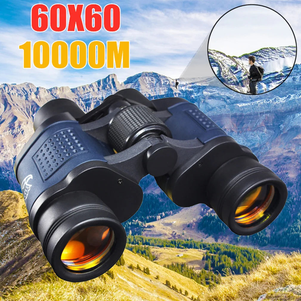 HD 60x60 Binoculars Telescope Outdoor Hunting Night Vision 3000M HD Hiking Travel Military Professional Sports Telescope Hot